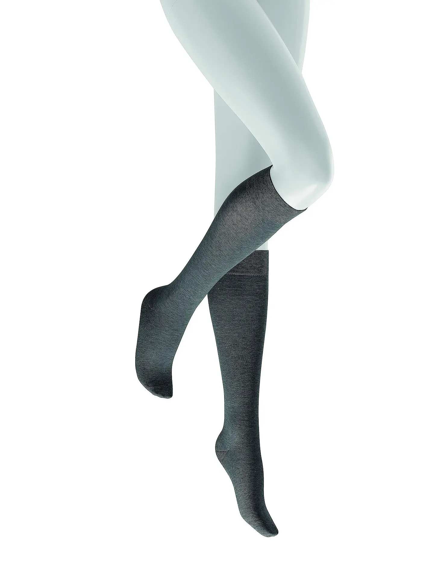 HUDSON | Kniestrümpfe RELAX COTTON marine | grau